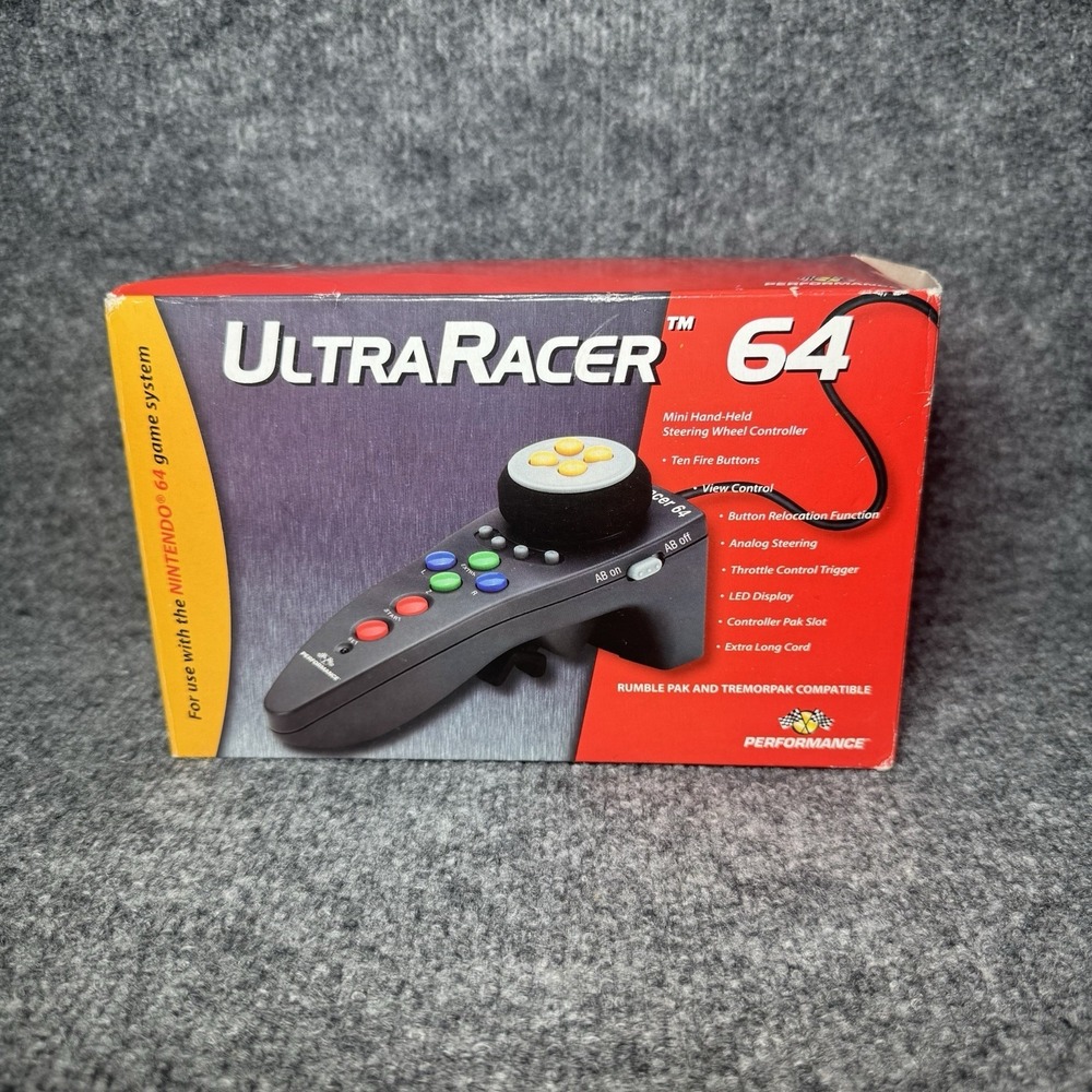 Ultra Racer 64 Wheel Controller For N64 Nintendo 64 NEW IIN BOX